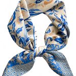 MINIDORA Cachecóis de cetim para mulheres 27,5 × 69,8 cm quadrado médio elegante lenço de cabeça de seda