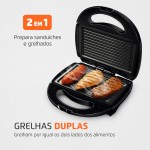 MONDIAL Sanduicheira Fast Grill & Sandwich, Preto, 750W, 110V - S-12 - Imagem 2
