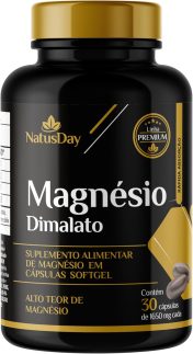 Magnésio Dimalato (30 Cápsulas) - Natusday Premium