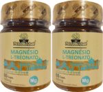 Magnésio L-Treonato Folhas & Raízes 60 Cápsulas Kit 2 Unidades