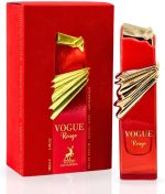Maison Alhambra Vogue Rouge Eau de Parfum Spray 100 ml – Perfumes árabes de longa duração para mulheres, aroma frutado, floral e quente, perfume feminino premium com notas de almíscar, âmbar e