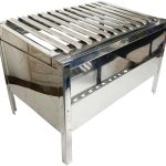 Mini Churrasqueira Movel Parrilla Argentina Portátil Inox Bancada Camping Campeira