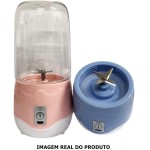 Mini Liquidificador Portátil Recarregável, 400ml, Mixer para Sucos e Vitaminas, 18x8,6cm - Imagem 2