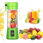 Mini Liquidificador Portátil Recarregável USB com Copo – Ideal para Sucos, Shakes, Vitaminas e Mais! (Roxo) - Imagem 2