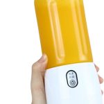 Mini Liquidificador Portátil Recarregável USB – Mixer Juice 400ml | Para Shakes, Sucos, Papinhas | Copo 2 em 1, Bateria de Longa Duração, Ideal para Academia, Viagens e Trabalho - YASDA (AMARELO)
