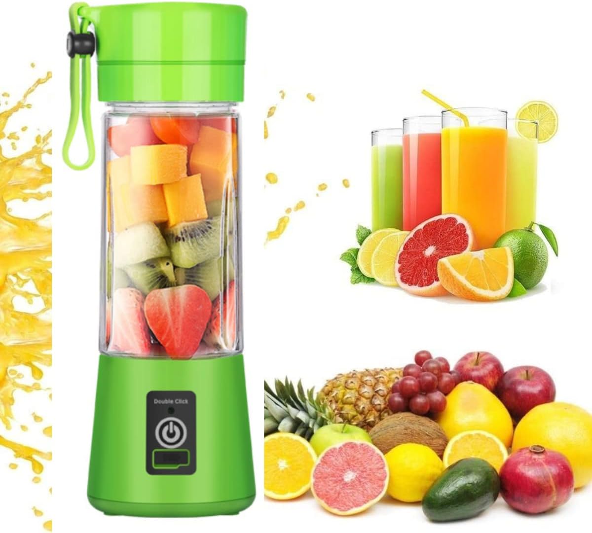 Mini-Liquidificador-Portatil-para-Shake-Suco-com-Cabo-USB-Recarregavel.jpg Mini Liquidificador Portatil para Shake Suco com Cabo USB Recarregável Mixer 6 Lâminas Copo 380 ml Academia Whey Vitamina Juice Cup TAMO (VERDE)