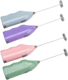 Mini Mixer Batedor Giratório a Pilha para Bebidas