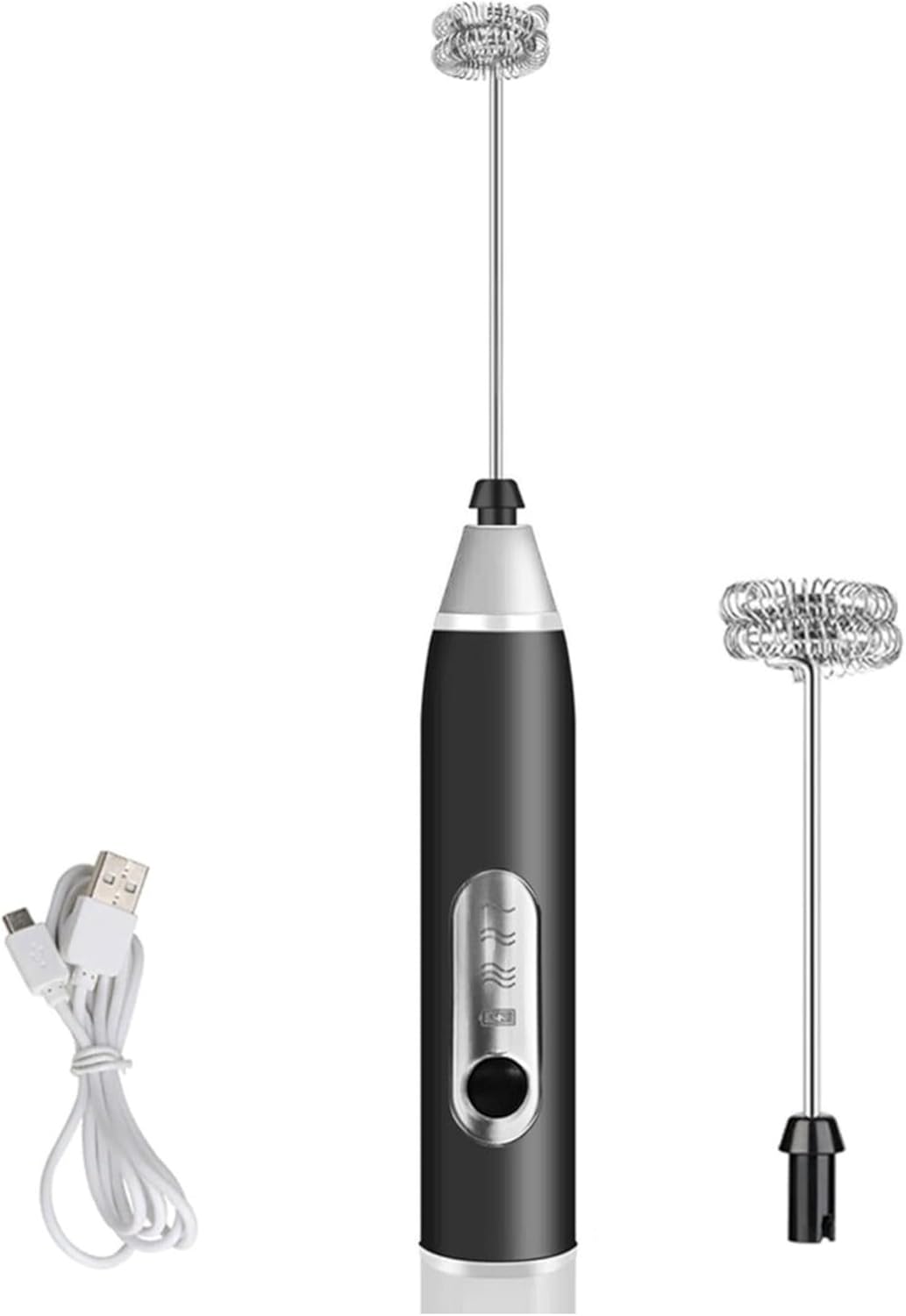 Mini-Mixer-Eletrico-Portatil-7W-Recarregavel-USB-Batedor-para-Cafe.jpg Mini Mixer Elétrico Portátil 7W Recarregável USB Batedor para Café Ovos Whey e Bebidas Preto e Branco (Preto)