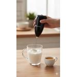Mini Mixer Elétrico Portátil Misturador Batedor Espumador de Bebidas Leite Café Cappuccino Shakes Sem Fio Agitador para Casa e Cozinha Praticidade para Cozinha Casa Viagem Trabalho - Imagem 2