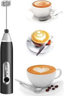 Mini Mixer Espumador Elétrico Portátil 3 Velocidades – Recarregável USB, Ideal para Leite, Café, Ovos, Whey e Outras Bebidas Rápidas