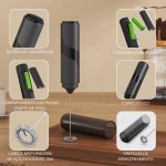 Mini Mixer Portátil Potente com Tampa, Misturador de Leite ArtDom em Inox para Bebidas Cremosas e Saudáveis - Imagem 2