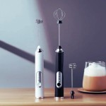 Mini Mixer Portátil Sem Fio Recarregável 2 em 1 Misturador de Bebidas Batedor de Ovos Fue Multiuso com Carregamento USB e 3 Velocidades, Batedor Espumador de Leite Ótimo na Cozinha UTYPLUS - Imagem 2