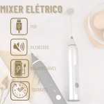 Mini Mixer Portátil USB Recarregável – Espumador de Leite e Café, Batedor de Ovos, Whey e Outras Bebidas, 3 Velocidades - Imagem 2