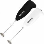 Mini Mixer Portátil para BebidasPremium - Inox e Plástico Preto á pilhas - Eficiente e Compacto para Batidas e Misturas Rápidas.