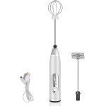 Mini Mixer Recarregável USB Batedor Espumador Potente De Bebidas Batedor De Ovos Portátil Elétrico - Imagem 2
