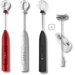 Misturador Bebidas Ovos Whey Mini Mixer Fuê Portátil Elétrico Recarregável (Preto) - Imagem 2