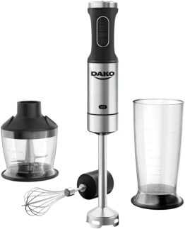 Mixer 3 em 1 Dako 800W Função Turbo Preto e Inox - 127V