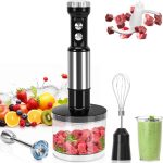 Mixer 5 em 1, Mixr 5 em 1 1000W, Míxer Inox 220V, Mix 5 em 1, Mixer Portatil, Copo Medidor de 800ml, Mix Processador