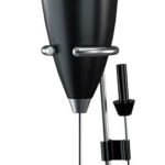 Mixer Elétrico de Leite Portátil Com Suporte Metálico Silencioso Mini Mixer Bebidas de Aço Inox Misturador