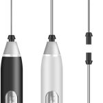 Mixer Misturador De Bebidas Batedor de Ovos Processador Elétrico Recarregável Portátil Inox Fue Multifuncional Premium Sem Fio Carregamento Usb Três Velocidades De Alta Potência