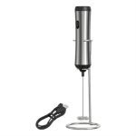 Mixer Portátil Onida ON-2160 com Suporte Recarregável USB Bivolt – Haste em Aço Inox, Lâmina Afiada, Compacto, Ideal para Bebidas, Shakes, Ovos, Molhos e Smoothies