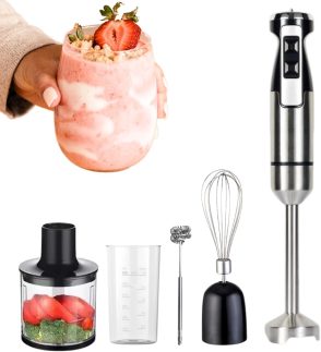 Mixer Processador Misturador Moedor Carne 5 Em 1 1000W (PRATA 110V)