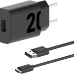 Motorola, Carregador TurboPower 20W, Cabo 1 Metro, Porta USB-A, Cabo USB-C
