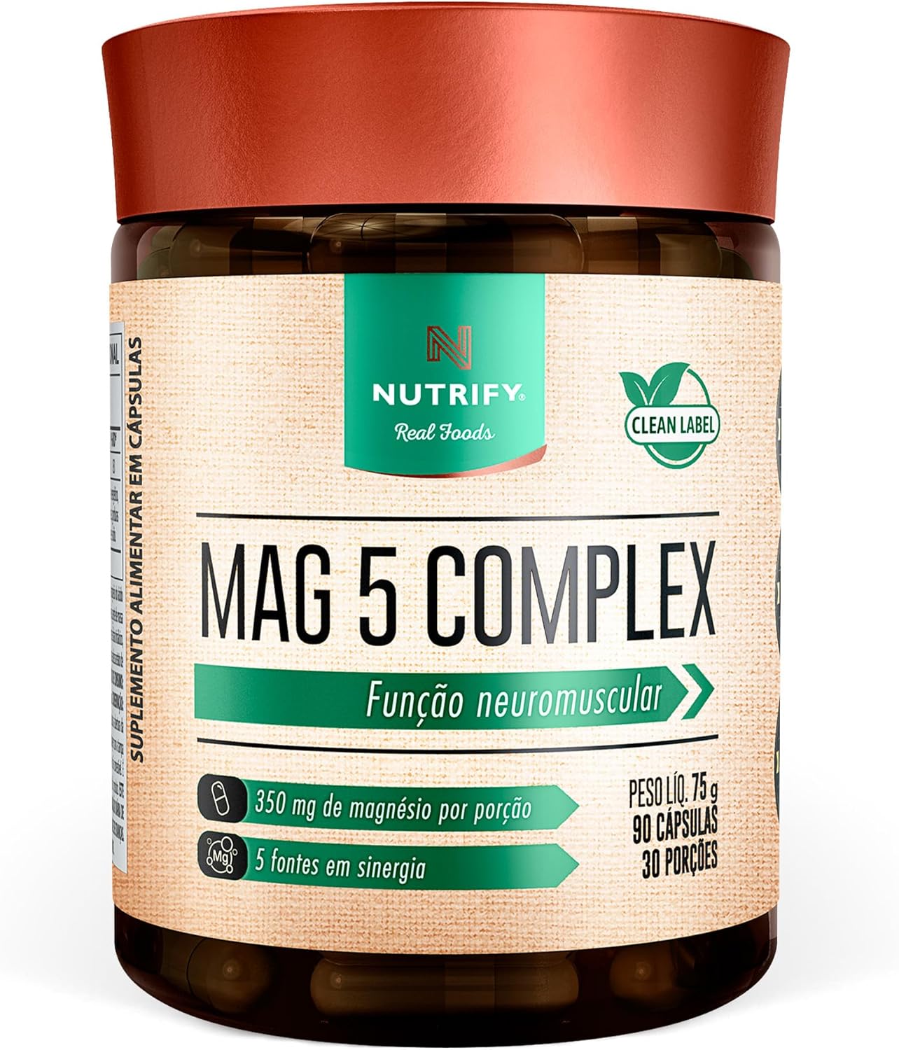 Nutrify-Complexo-Mag-5-–-90-Capsulas-Suplemento-Fonte.jpg Nutrify Complexo Mag 5 – 90 Cápsulas - Suplemento Fonte de Magnésio para Equilíbrio e Bem-Estar