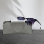 Óculos de Sol Polo London Club, estilo Club Master Quadrado Com Lentes Fume Preto contém com Case ECO, Unissex - Imagem 2