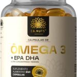 Ômega 3 1400mg Rico em EPA DHA Ultra Concentrado | Sem sabor residual | Ca.nuts 60 Cápsulas (1 Pote)