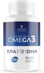 Ômega 3 EPA DHA 120 Cápsulas Selo IFOS Central Nutrition