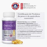 Omega 3 Epa - Dha + Vitamina E, 1400 Mg (120 Cápsulas) - Livre de metais pesados - Certificados MEG 3 e FOS - Vivaher - Imagem 2