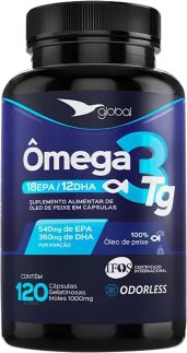 Ômega 3 TG 18 EPA 12 DHA Global 120 Cápsulas