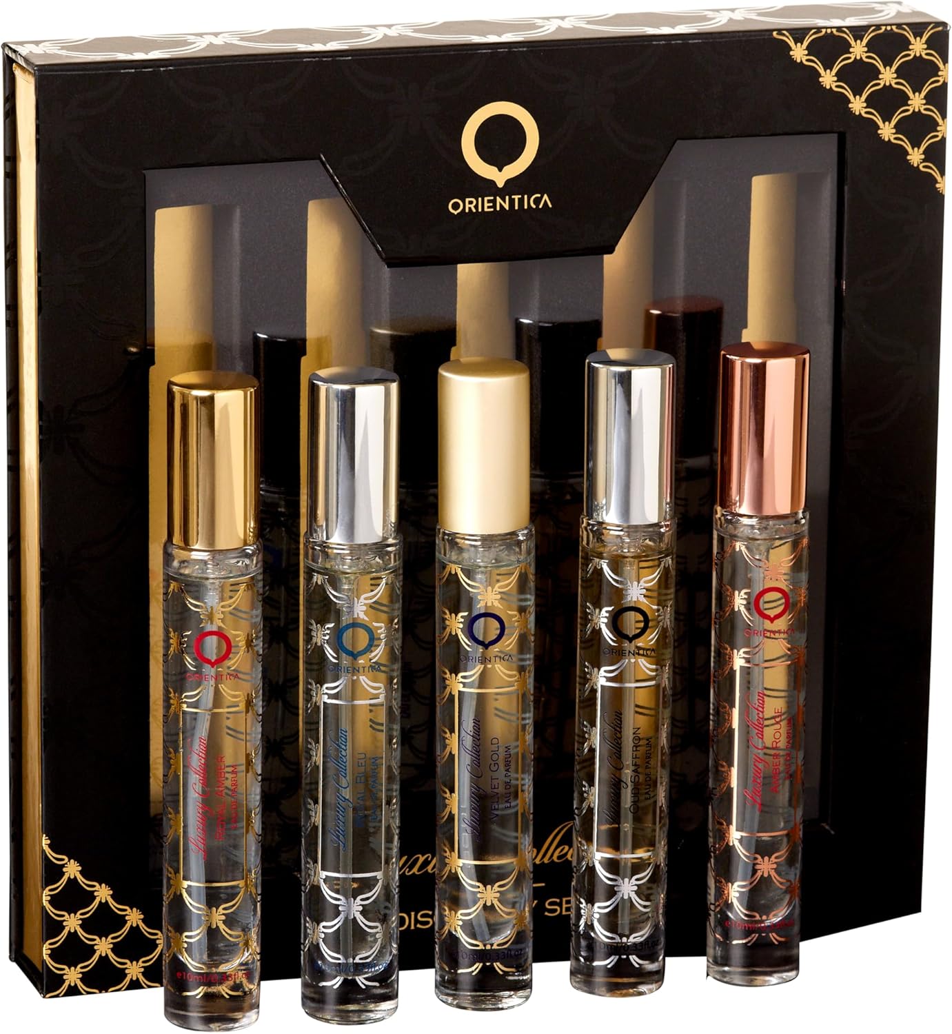 Orientica-Perfume-Luxury-Collection-Mini-Perfume-Conjunto-de-Presente-para.jpg Orientica Perfume Luxury Collection Mini Perfume Conjunto de Presente para Homens e Mulheres Caneta de Viagem Spray Eau de Parfum 0,33 ml