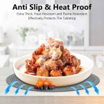 Pacote com 3 trivets - Conjunto de almofadas quentes para utensílios essenciais de cozinha, suportes de panela de silicone para panelas quentes, tapetes de mesa para bancadas de cozinha, flexível - Imagem 2