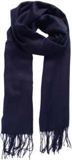 Pashmina Cachecol Echarpe Feminina Lisa com Franja 170x65cm Toque Macio, Ideal para Outono Inverno e Meia Estação