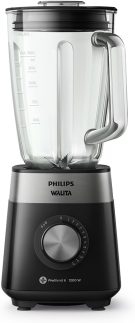 Philips Walita Preto Liquidificador Série 5000, Jarra Vidro, Copo de 2 L, Copo de 2 L, Lâminas removíveis, 1200W, 220V (RI2242/92)