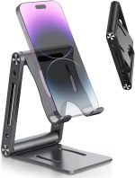 Porta Celular Mesa, Suporte Rotativa para Telefone, Suporte de Suporte para Tablet para Mesia, Supor te de Telefone para Suporte de Telefone Celular de Mesa Ajustável Compatível