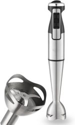 Processador Mixer de Mão 1000W Vertical Turbo Whey Bebidas Sopas (Prata 110V)