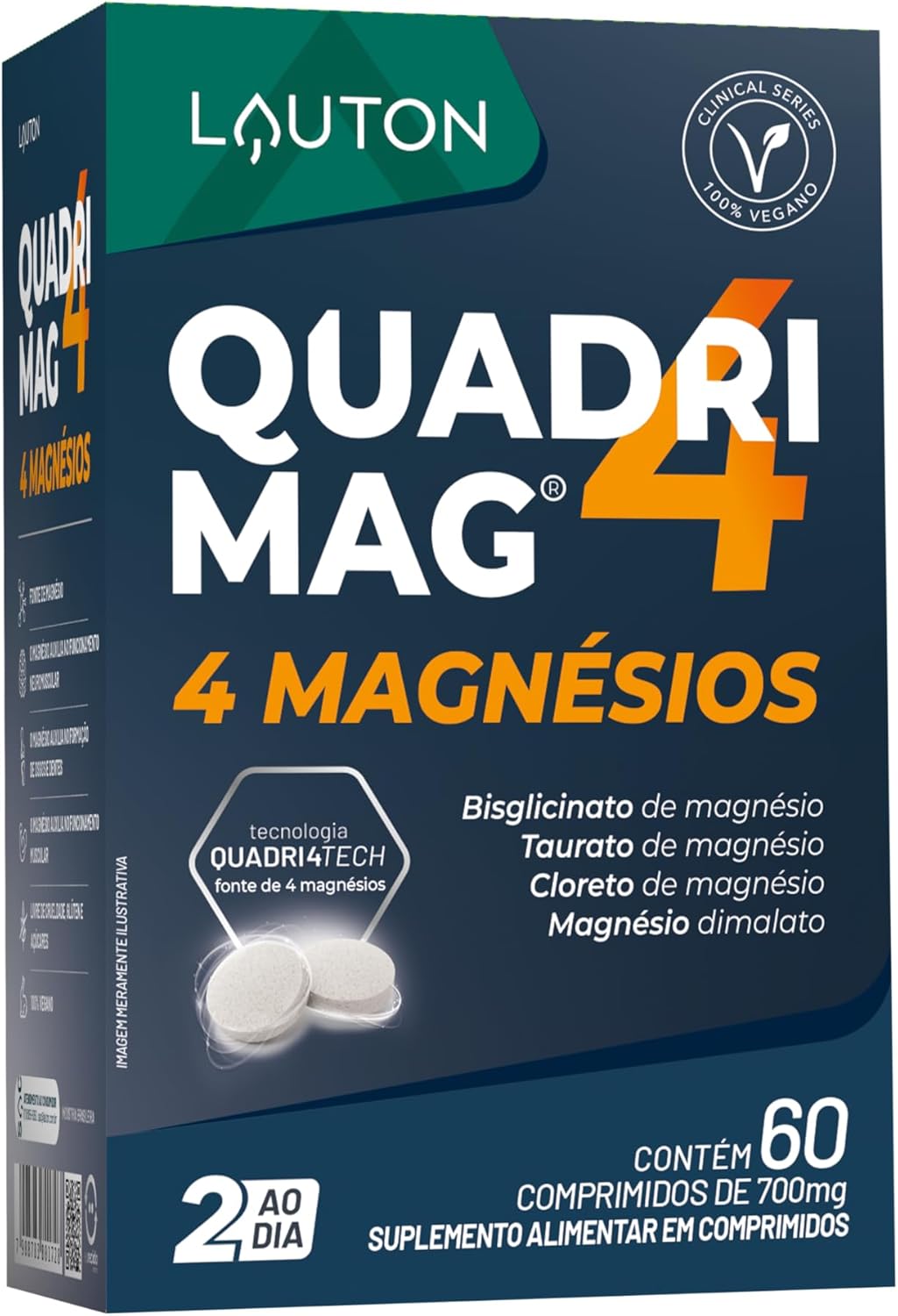QUADRIMAG®-4-Magnesios-60-cps-Clinical-Series-Lauton.jpg QUADRIMAG® 4 Magnésios 60 cps (Clinical Series) - Lauton