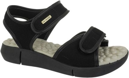 Sandália Papete Feminina Ortopédica Anatômica Massageadora Leve Macia Utra Conforto Via Angel 56.04