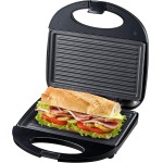 Sanduicheira Elétrica Mallory Classic Grill – 2 em 1, Grelha e Assa Pães, Carnes, Peixes e Legumes, Placas Antiaderentes, Luzes LED- 127V - Imagem 2