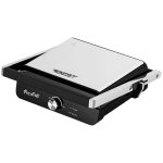 Sanduicheira Elétrica Press Grill Best Inox Grelha Antiaderente Compacta Prática e Eficiente para Cozinha (110V)