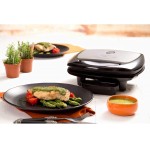 Sanduicheira Super Grill Inox 220V com 1200W e Antiaderente e Luz Indicadora Preta Multilaser - CE12 - Imagem 2