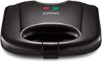 Sanduicheira e Grill Arno SACB, Antiaderente, Preta, 110V, Fácil Limpeza, Compacta e Versátil