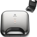 Sanduicheira grill chapa ondulada elétrico Electrolux antiaderente inox ESG20 127v