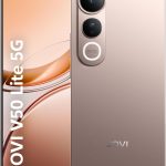 Smartphone JOVI V50 Lite 5G – 256GB, 8+8GB RAM, Dimensity 6300, Tela AMOLED 6,77" 120Hz, Câmera 50MP + Selfie 32MP, Bateria 6500mAh com Carregamento 90W, Android 15, Resistência IP65, Ouro Titânio