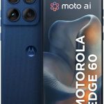 Smartphone Motorola Edge 60 5G - 512GB 24GB (12GB RAM+12GB Ram Boost) Tela Quad-Curve moto AI 50MP Sony Camera ultrarresistencia militar IP68 + IP69 - Azul Marinho