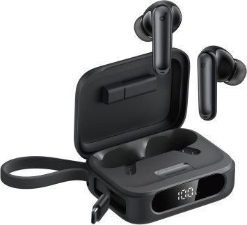 Soundcore P41i da Anker, Fones de Ouvido Bluetooth In-Ear com ANC e Powerbank (Cabo USB-C Integrado), 192h de Reprodução, Som Imersivo, Chamadas Claras com IA e 6 Microfones, IPX5, Preto