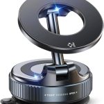 Suporte Magnético Premium – Ventosa Super Forte 360° Ajustável, Fixação Ultra Segura para iPhone e Celulares, Design Elegante, Estabilidade Absoluta e Qualidade